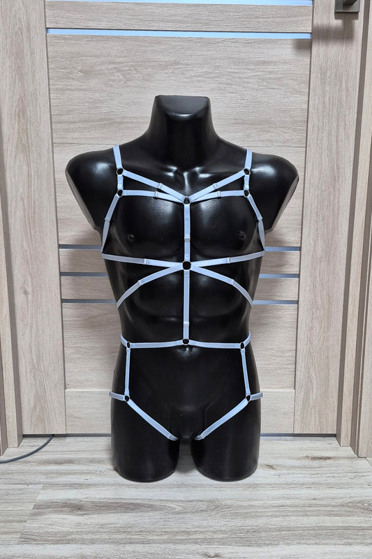 Aurora men - light blue fullbody harness