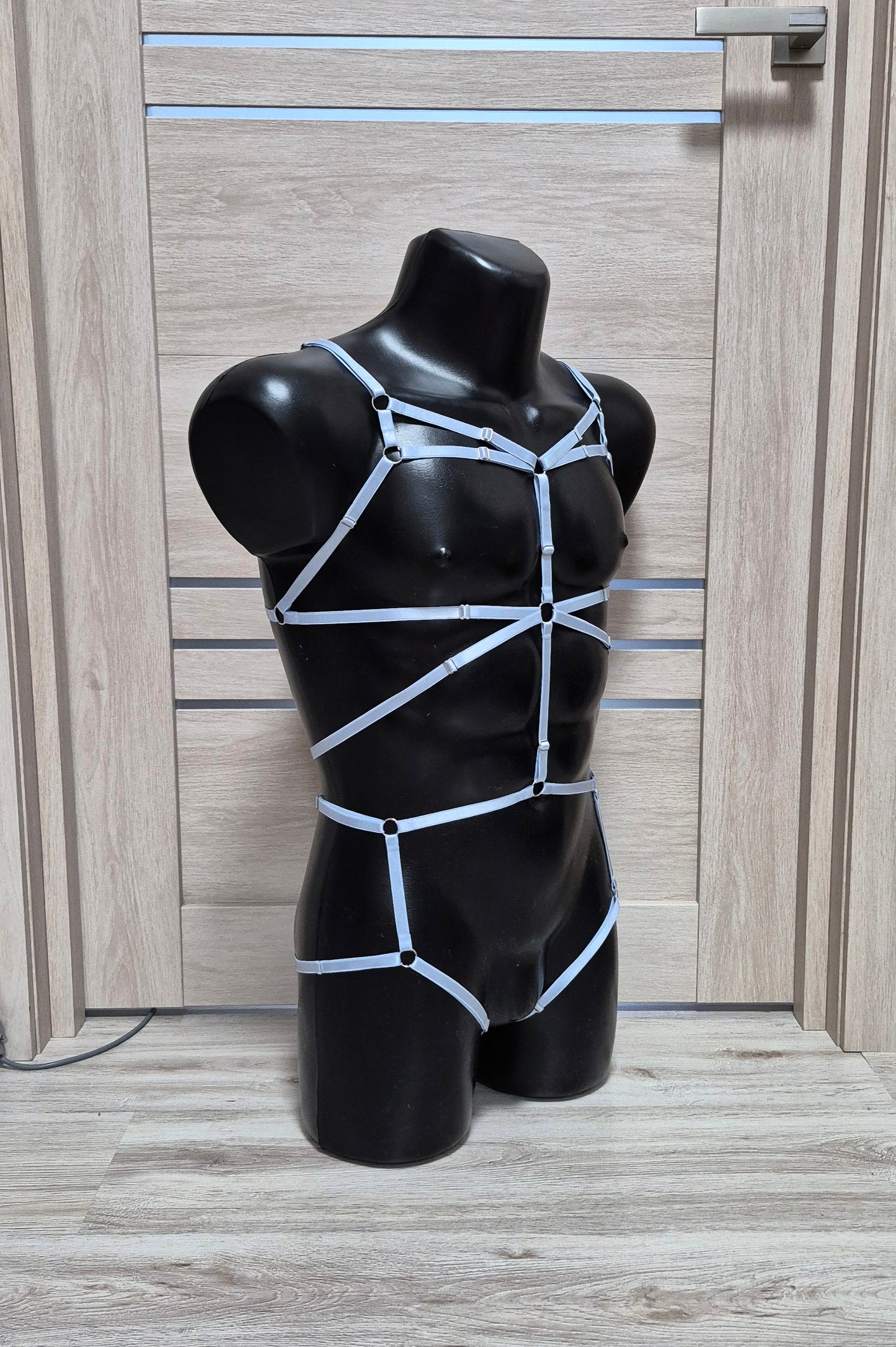 Aurora men - light blue fullbody harness