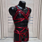 Fulla II men - red festival harness set