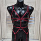 Shakti men - burgundy harness elastic