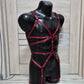 Shakti men - burgundy harness elastic