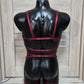 Shakti men - burgundy harness elastic