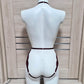 Calliope - burgundy sheer lace bodysuit