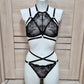 Drusilla - black halter lace lingerie set