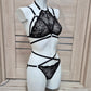 Drusilla - black halter lace lingerie set