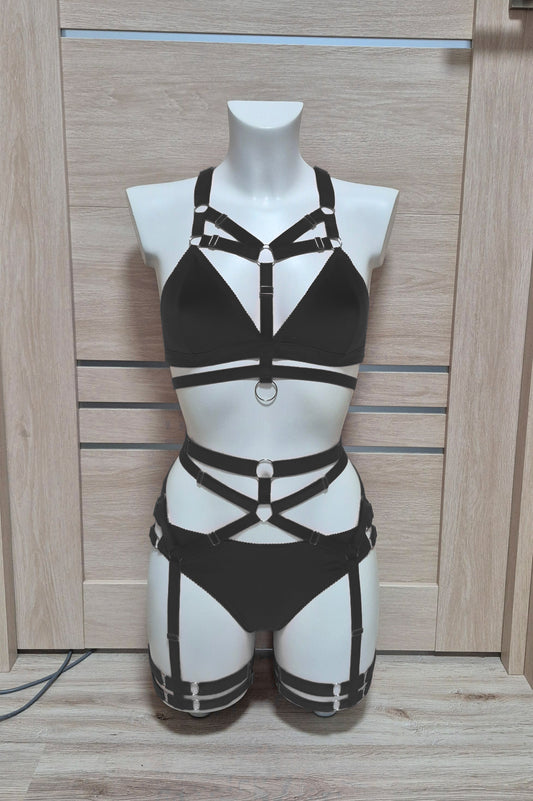 Faith - black dark romance gothic aesthetic lingerie