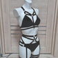 Alternative gothic aesthetic lingerie set women