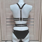Witchy gothic aesthetic lingerie with straps