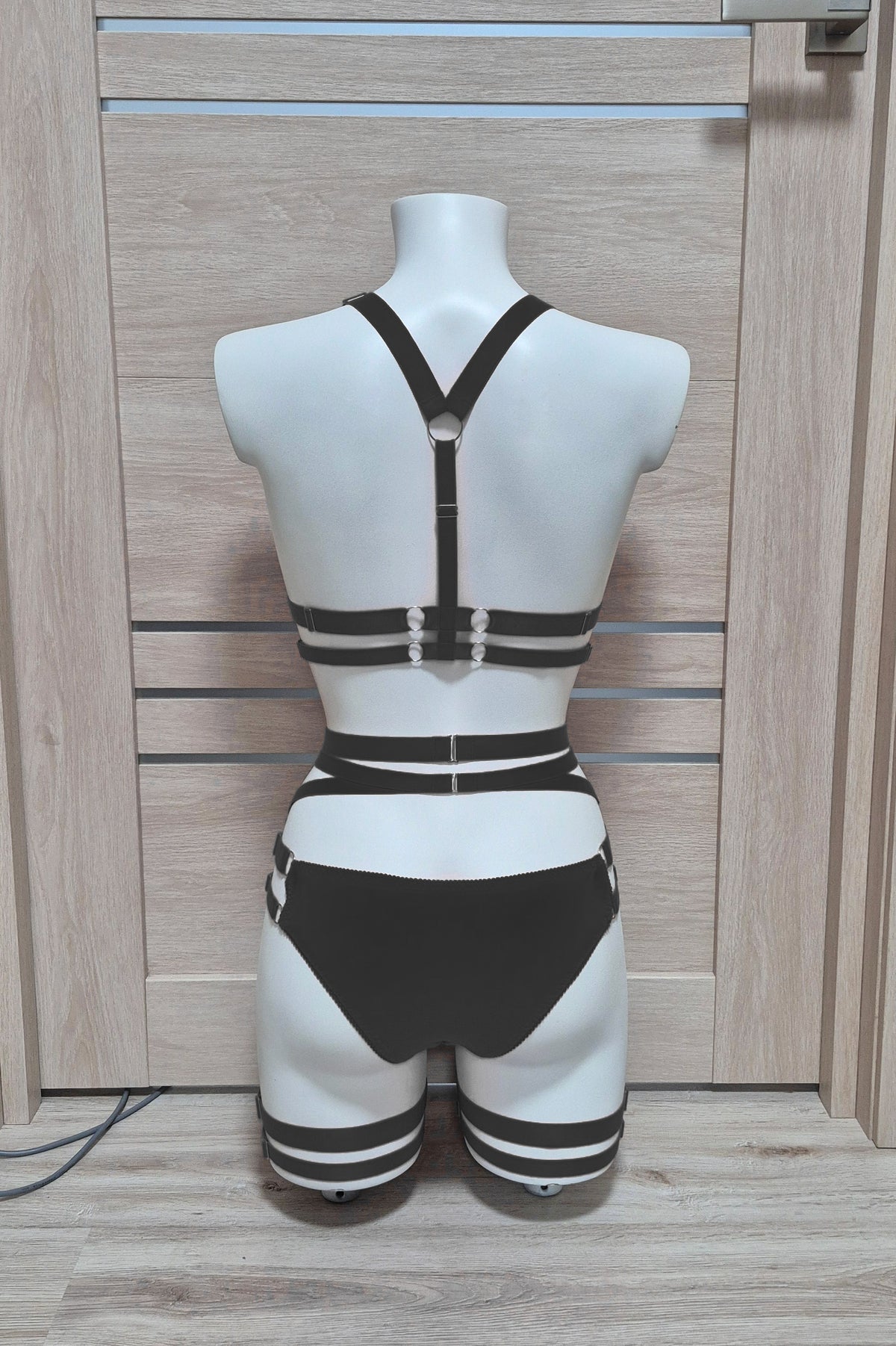 Witchy gothic aesthetic lingerie with straps