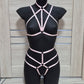 Katniss II - pink harness lingerie kinky party outfit