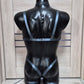 Open crotch harness bodysuit back