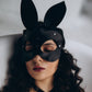 Bunny mask - fetish women leather rabbit mask