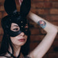 Bunny mask - fetish women leather rabbit mask