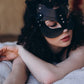 Cat mask - leather women fetish mask