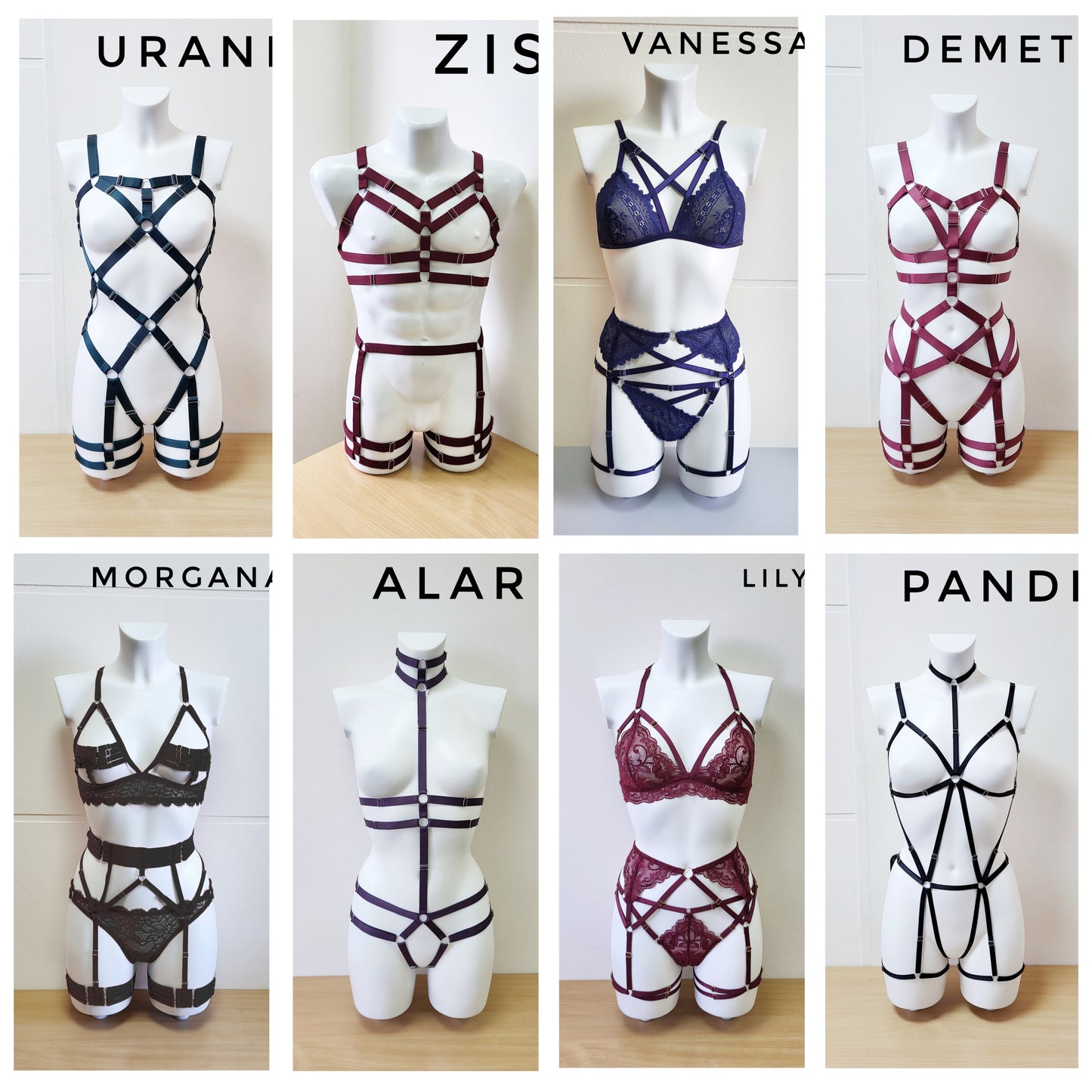 SAMPLE SALE - ready to ship harness and lingerie
