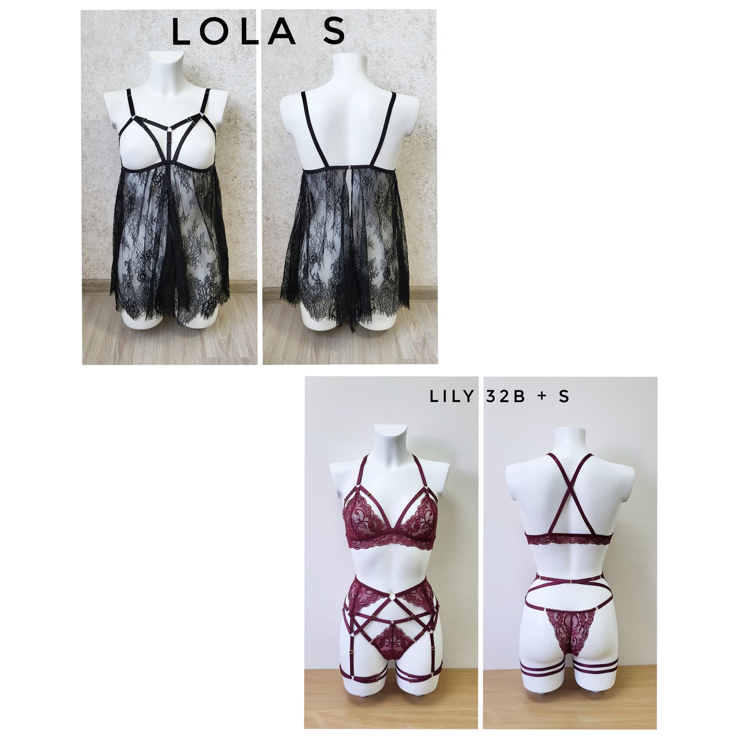 SAMPLE SALE - ready to ship harness and lingerie