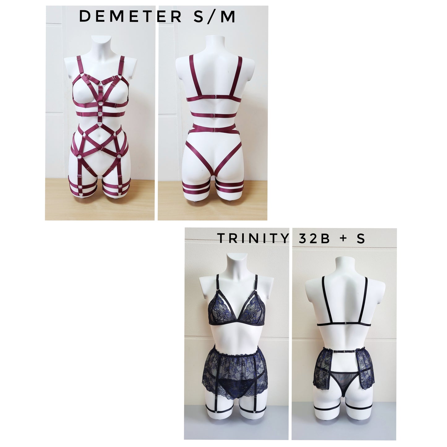 SAMPLE SALE - ready to ship harness and lingerie