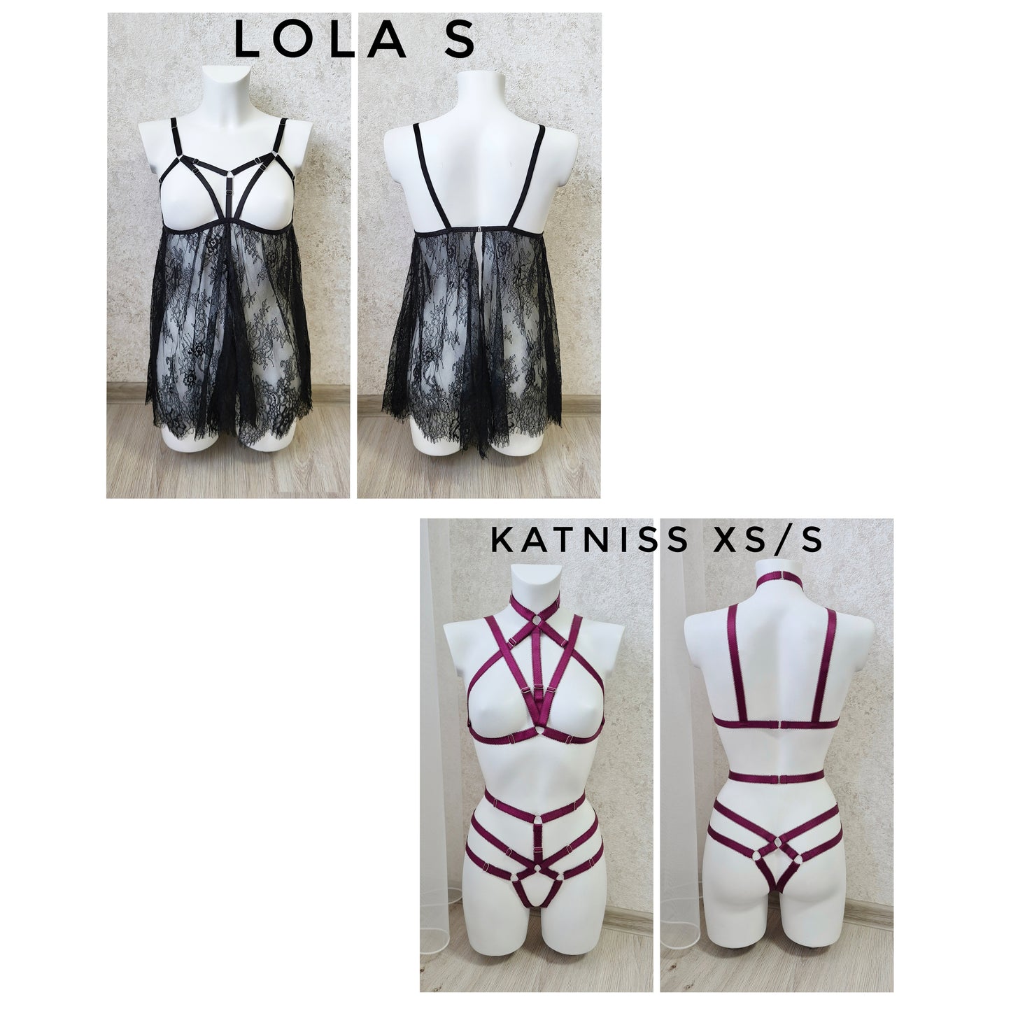 SAMPLE SALE - ready to ship harness and lingerie