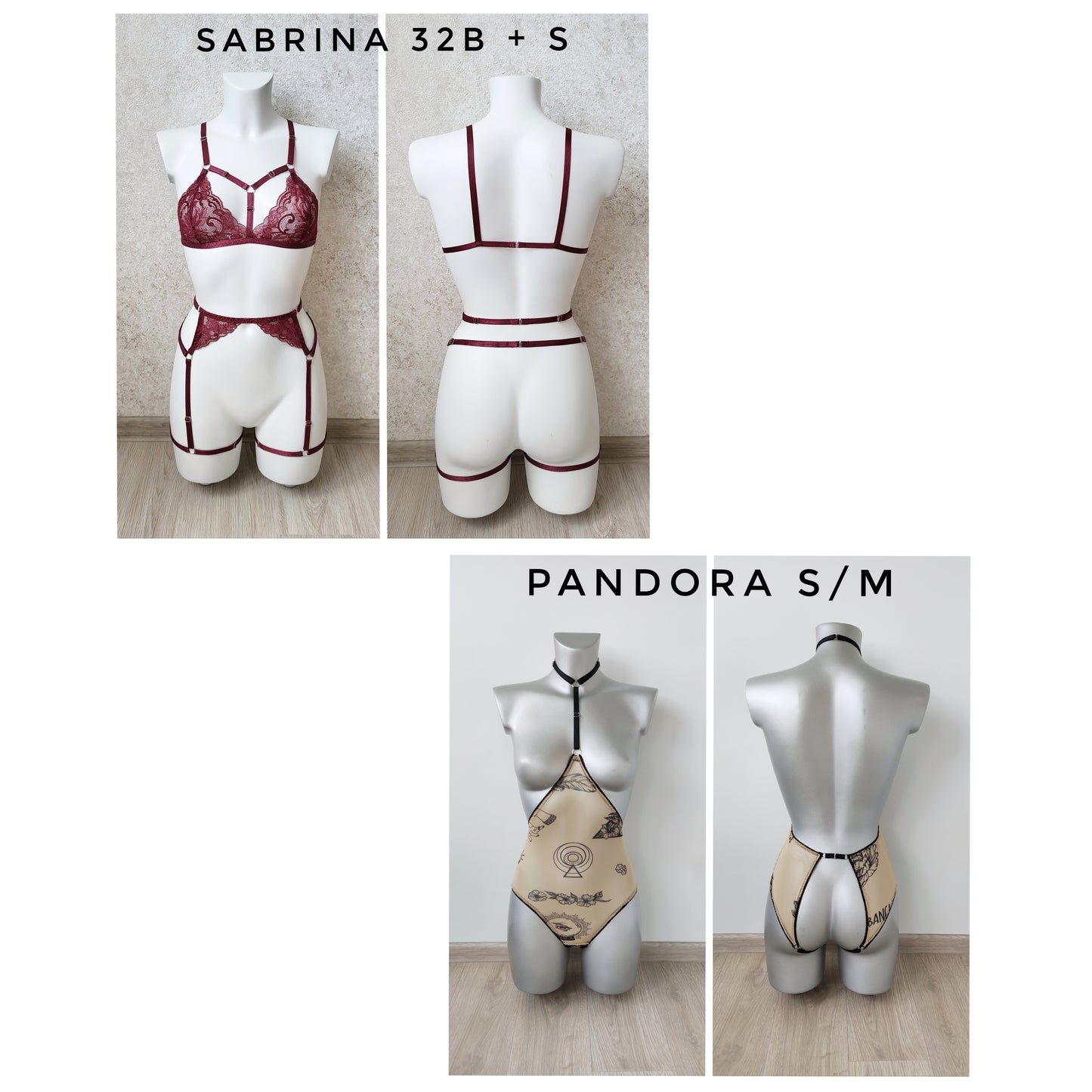 SAMPLE SALE - ready to ship harness and lingerie