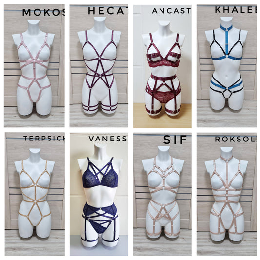SAMPLE SALE - ready to ship harness and lingerie