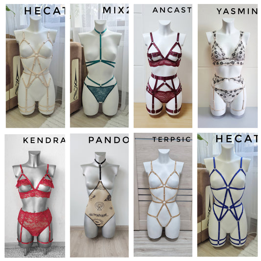 SAMPLE SALE - ready to ship harness and lingerie