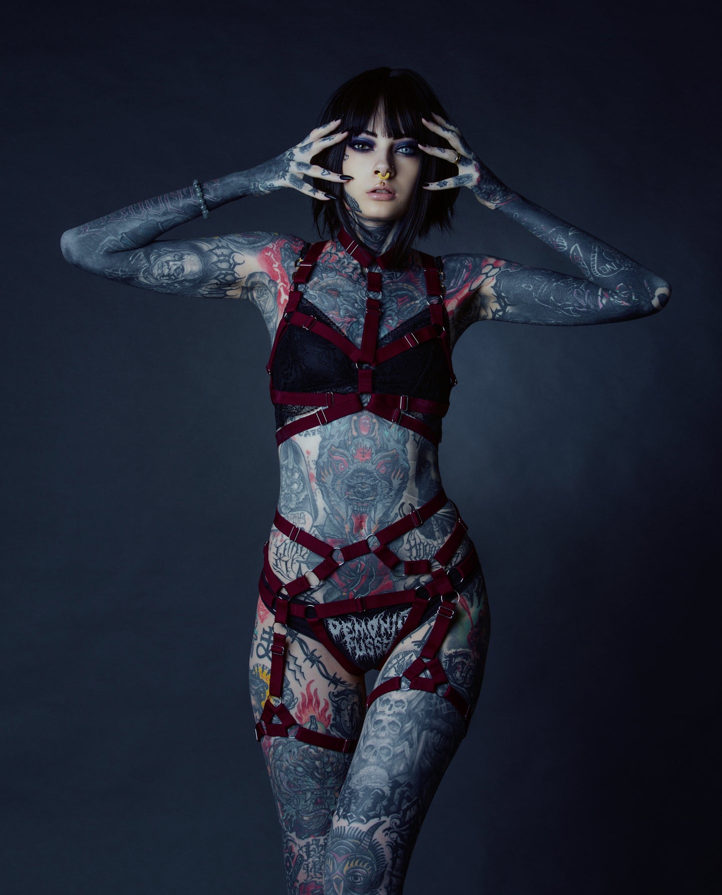 Banshee - burning man festival outfit woman clothing harness