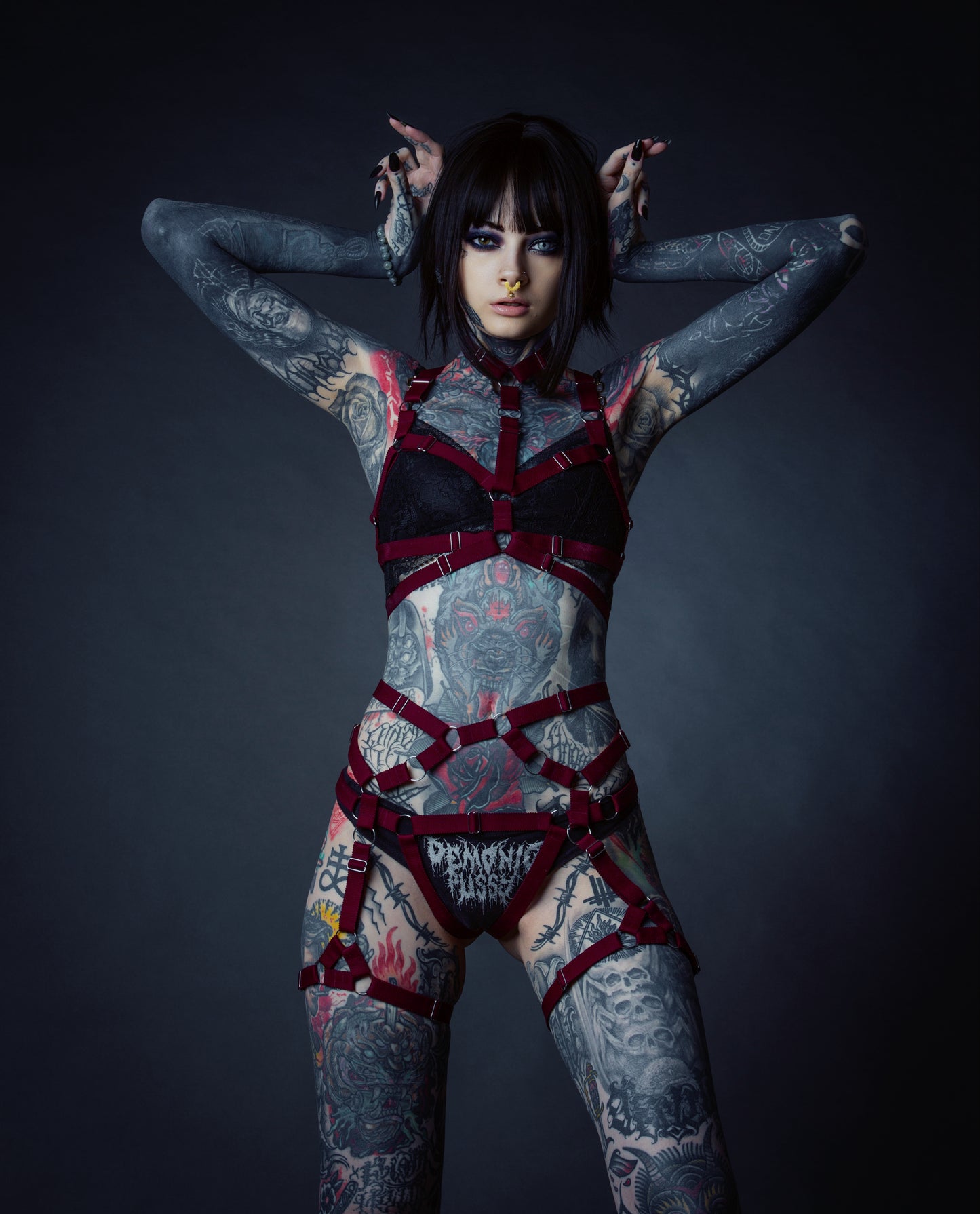 Banshee - burning man festival outfit woman clothing harness