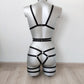 Siren - elastic body harness crotchless lingerie