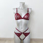 Taira - see through open cup women lingerie set