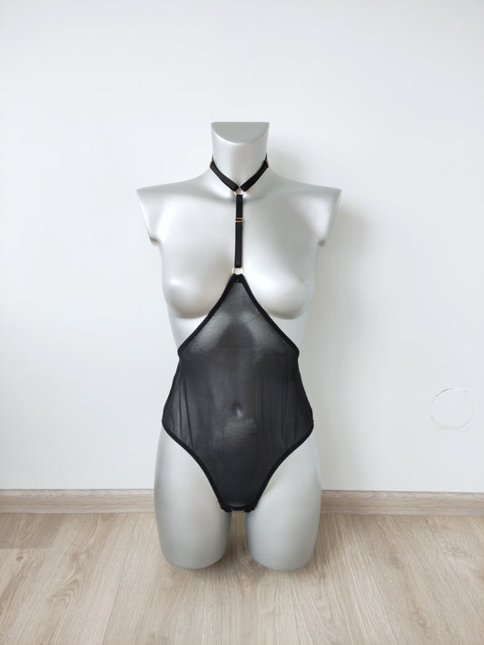 Penelope - bodysuit open see through lingerie woman