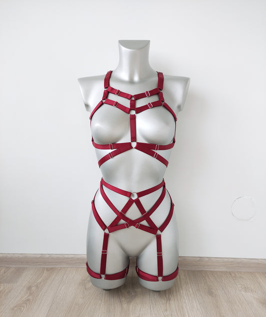 Sif - harness women full body lingerie set