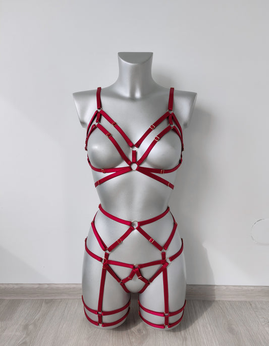 Fulla - boudoir lingerie women harness set