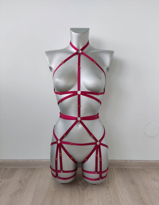 Shiva - extreme open crotch less lingerie bodysuit