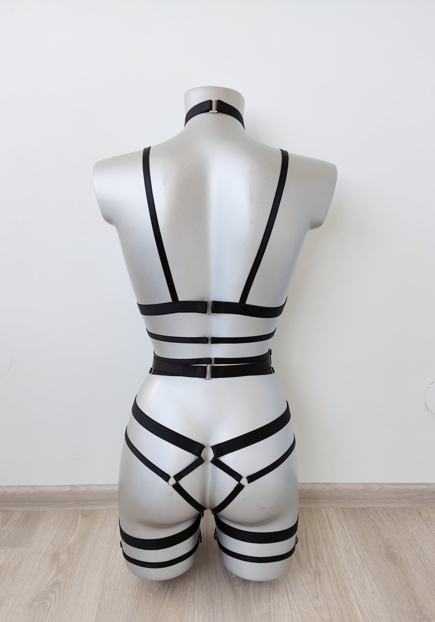 Alecto - bondage harness lingerie set