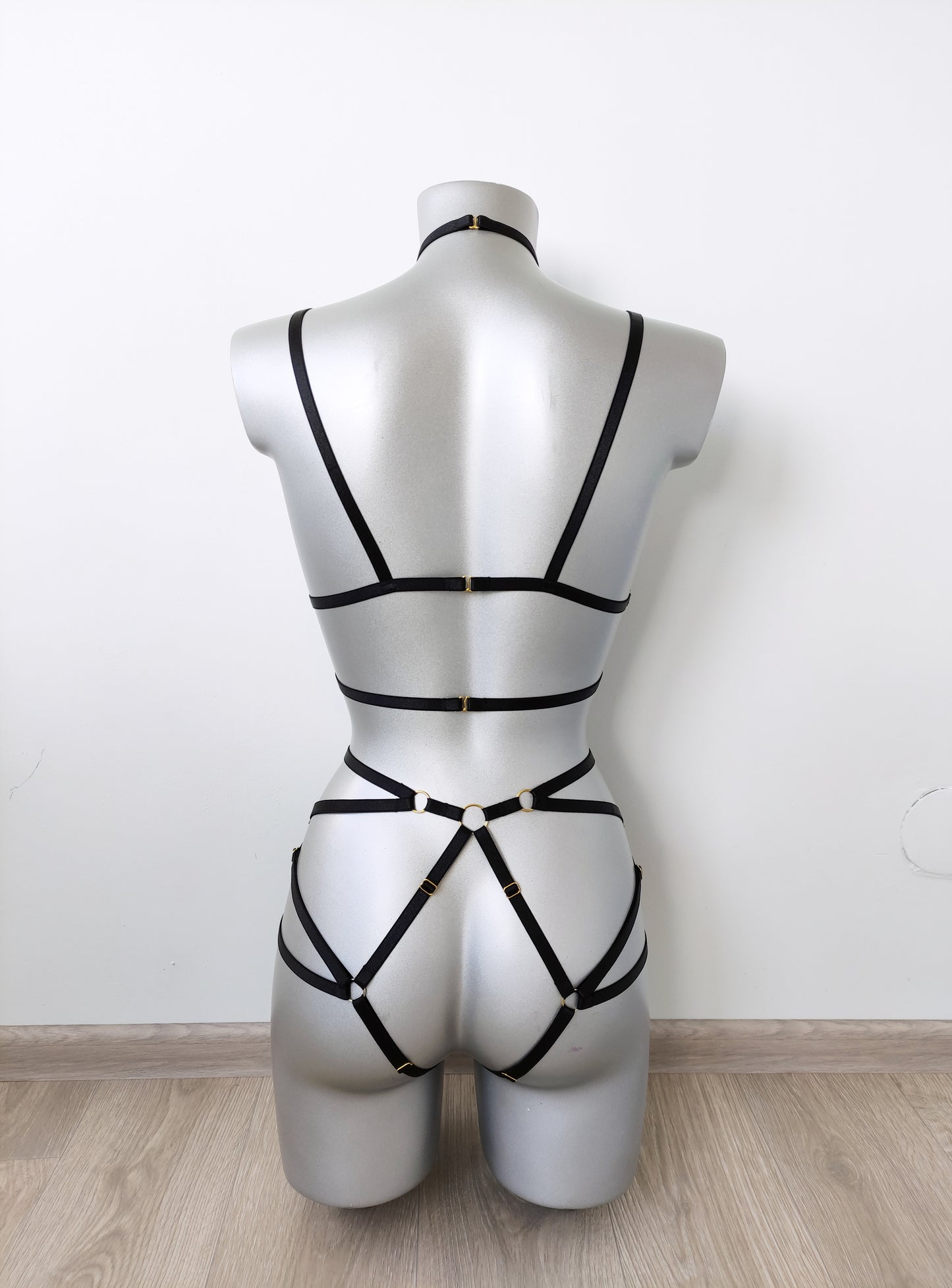 Hypnos - handmade women lingerie harness set