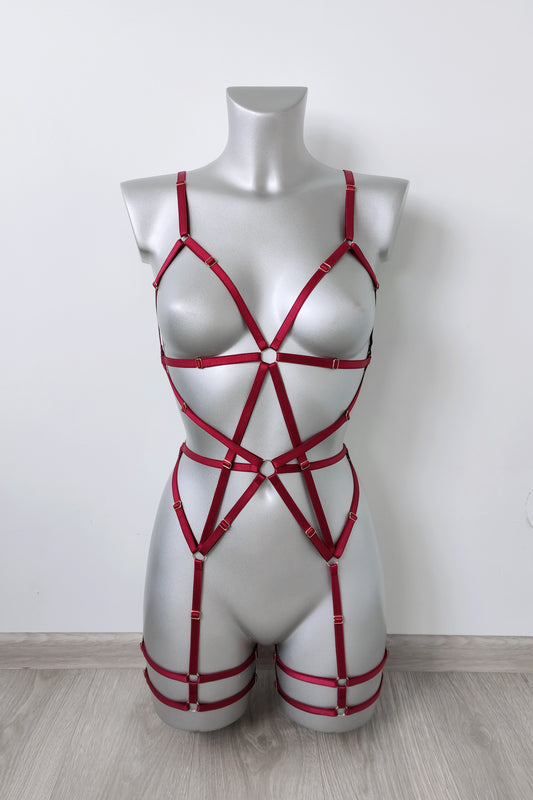 Hecate - full body woman harness lingerie festival clothing