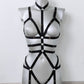 Roksolana - full body open crotchless harness bodysuit