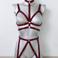 Zhiva - festival woman leather harness set