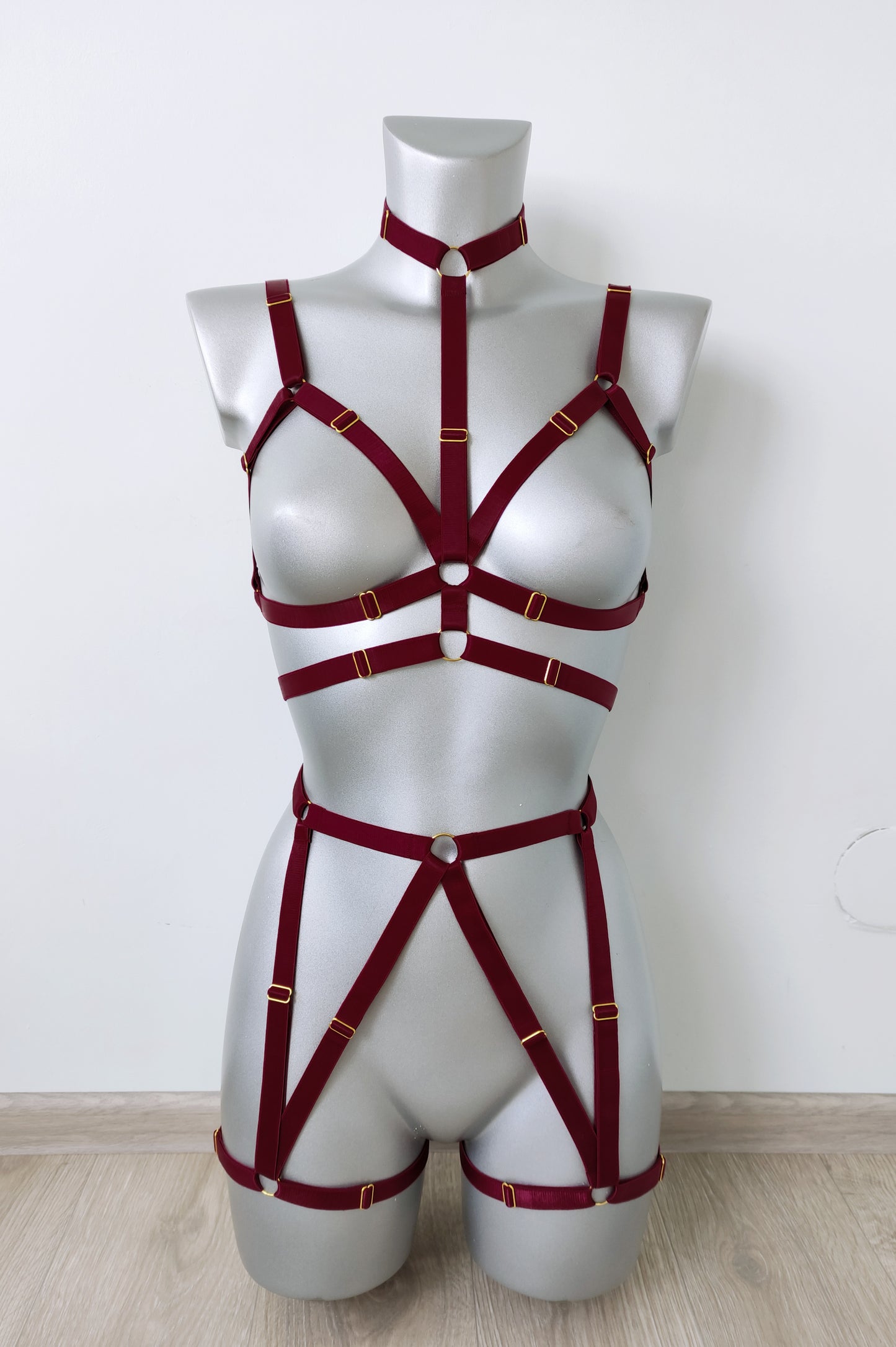 Zhiva - festival woman leather harness set