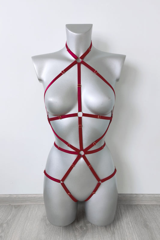 Devana - full body strappy harness lingerie