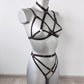 Mara II - see through women harness lingerie set