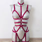 Roksolana - women open crotch cupless bodysuit harness