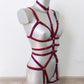 Roksolana - women open crotch cupless bodysuit harness