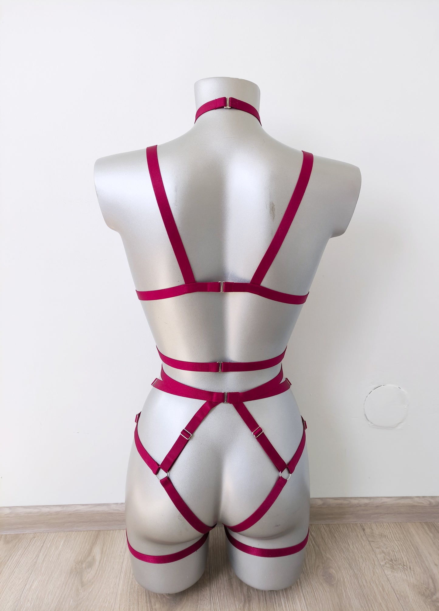 Roksolana - women open crotch cupless bodysuit harness