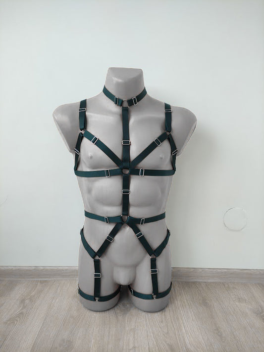 Rindr men - open lingerie full body man harness bodysuit