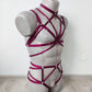 Saga men - open chest crotchless harness lingerie set