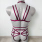 Saga men - open chest crotchless harness lingerie set