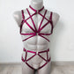 Saga men - open chest crotchless harness lingerie set
