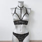 Skadi - open crotch woman lace lingerie set