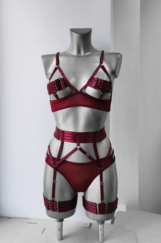 Morgana - harness women lingerie set